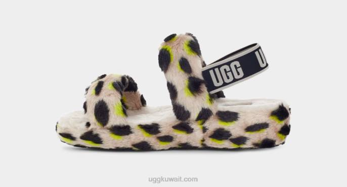 أوه نعم طباعة الفهد مفتاح الجير نحيف UGG 08HB765