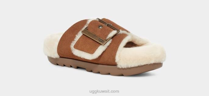 إبزيم منزلق سويدي الكستناء نحيف UGG 08HB788