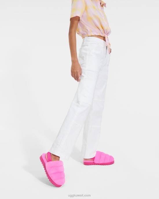 شبشب سوبر زغب وردي لطيف نحيف UGG 08HB803