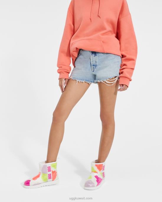 بقع حفلات صغيرة كلاسيكية واضحة أبيض نحيف UGG 08HB806