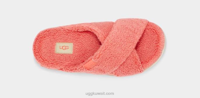 زغب السكر تيري الصليب الشرائح نعيم الخوخ نحيف UGG 08HB821