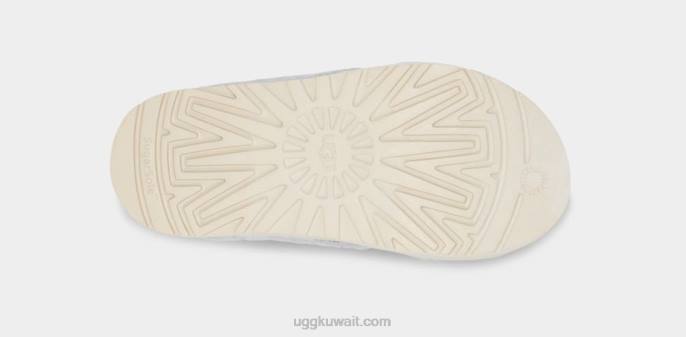 زغب السكر تيري الصليب الشرائح رمادي معدني نحيف UGG 08HB822