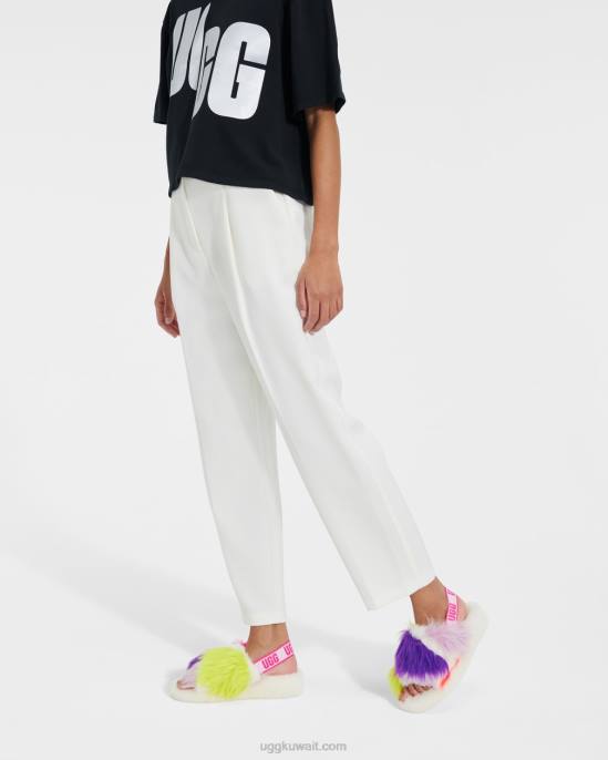 زغب نعم البقع الحزب أبيض نحيف UGG 08HB823