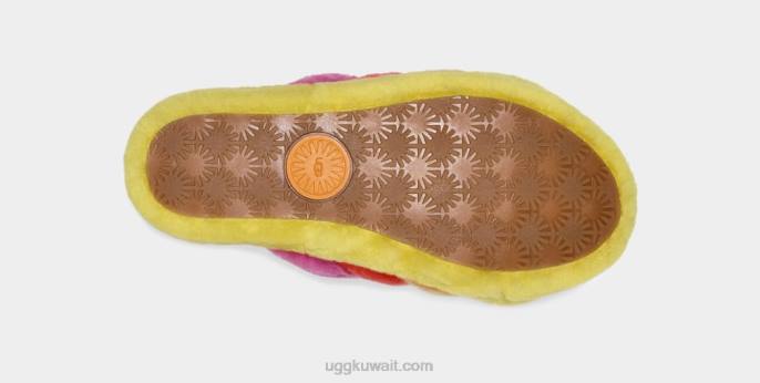 نعم شريحة فخر زغب فخر قوس قزح الأصفر نحيف UGG 08HB838