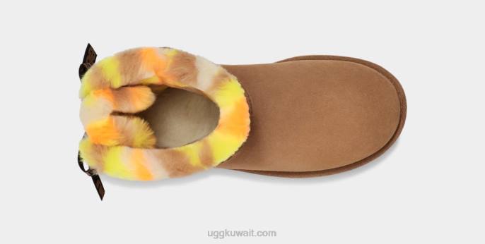 ميني بيلي القوس منقوشة فاسق كستناء نحيف UGG 08HB859