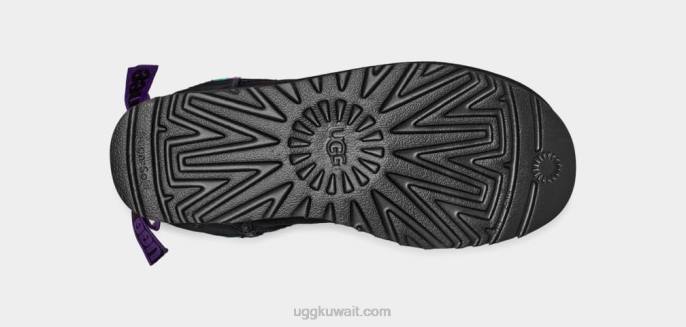 ميني بيلي القوس منقوشة فاسق أسود نحيف UGG 08HB860