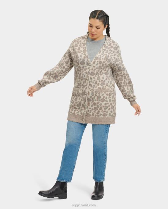 كارديجان تومارا كبير الحجم كريم النمر نحيف UGG 08HB87