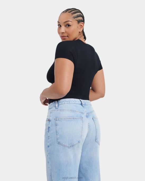 مريم طفل المحملة أسود نحيف UGG 08HB914