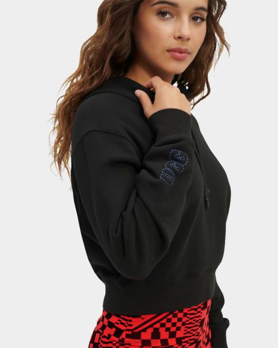 هوديي قصير مالوري أسود نحيف UGG 08HB999