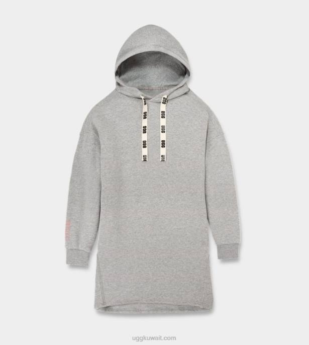 فستان بقلنسوة من aderyn هيذر رمادي نحيف UGG 08HB1325