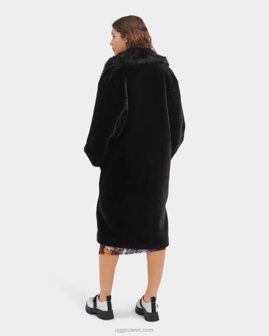 معطف audree shearling أسود نحيف UGG 08HB163