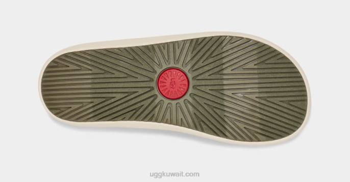 brookside ii فليب قماش زيتون محترق / رمادي داكن رجال UGG 08HB1514