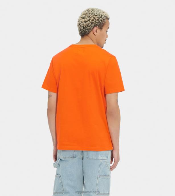 تي شيرت بشعار الماركة كبير الحجم chopd صودا برتقال كل الجنس UGG 08HB1402