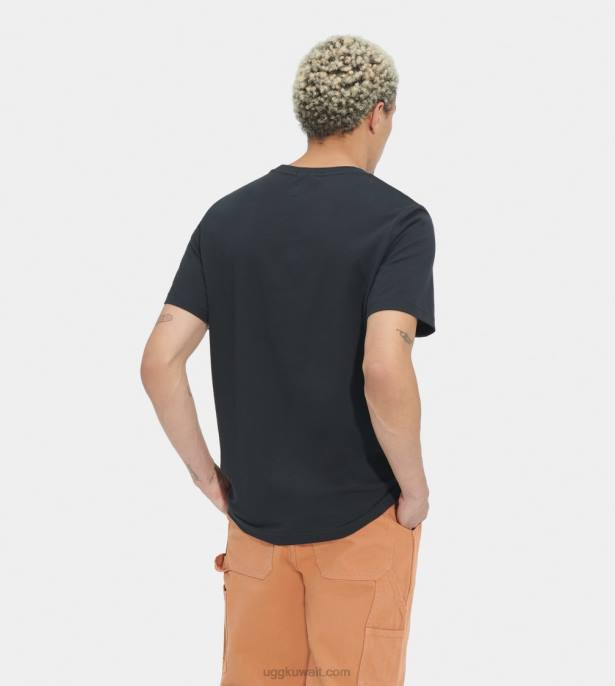 تي شيرت بشعار الماركة كبير الحجم chopd أسود كل الجنس UGG 08HB2289