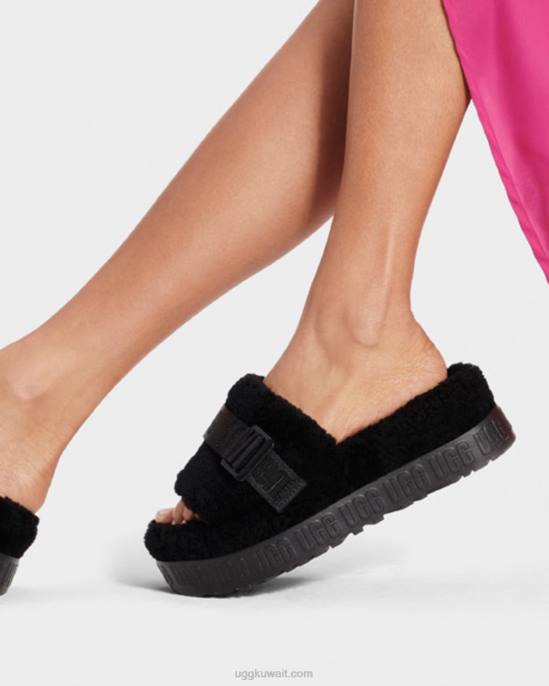fluffita أسود نحيف UGG 08HB836