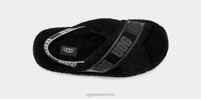 fuzzita واضح أسود نحيف UGG 08HB731
