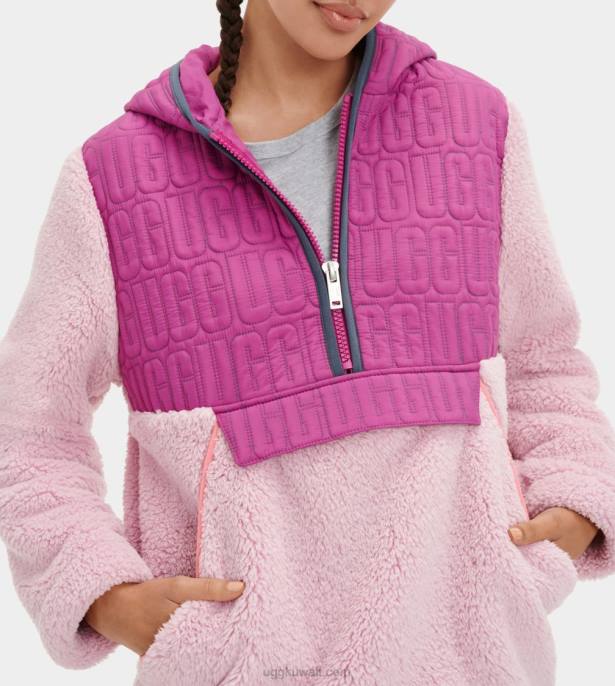 iggy sherpa كنزة صوفية نصف مضغوطة نسيم اللافندر متعدد نحيف UGG 08HB2239