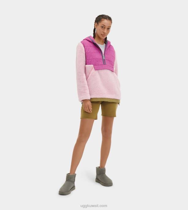 iggy sherpa كنزة صوفية نصف مضغوطة نسيم اللافندر متعدد نحيف UGG 08HB2239