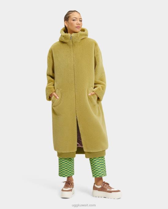 معطف فرو صناعي كبير الحجم من koko استمتع نحيف UGG 08HB1273