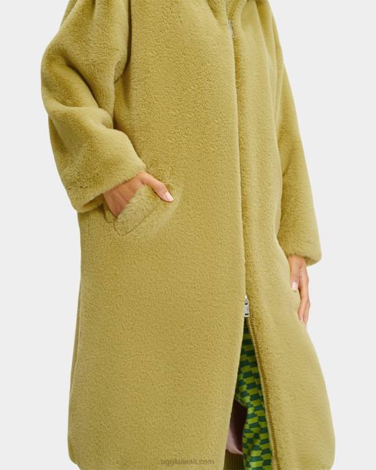 معطف فرو صناعي كبير الحجم من koko استمتع نحيف UGG 08HB1273
