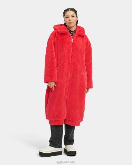 معطف فرو صناعي كبير الحجم من koko يشعل نحيف UGG 08HB1274