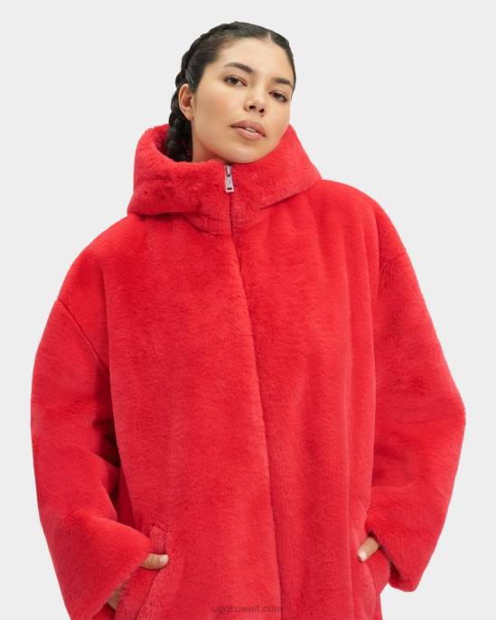 معطف فرو صناعي كبير الحجم من koko يشعل نحيف UGG 08HB1274