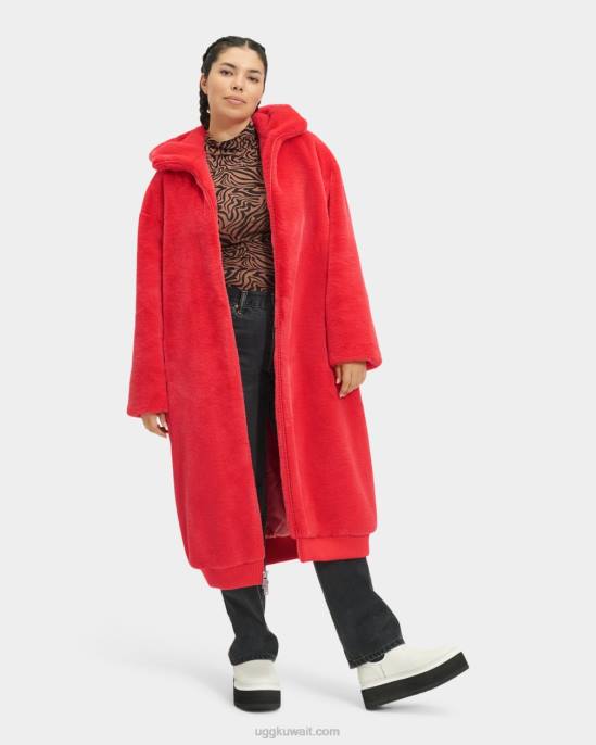 معطف فرو صناعي كبير الحجم من koko يشعل نحيف UGG 08HB1274