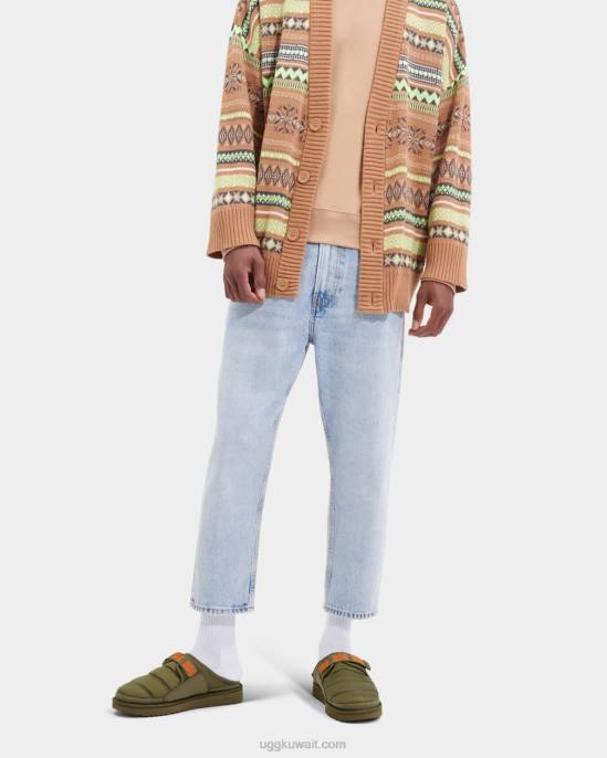 الكثبان الرملية الانزلاق على lta طحلب أخضر / برتقالي رجال UGG 08HB1566