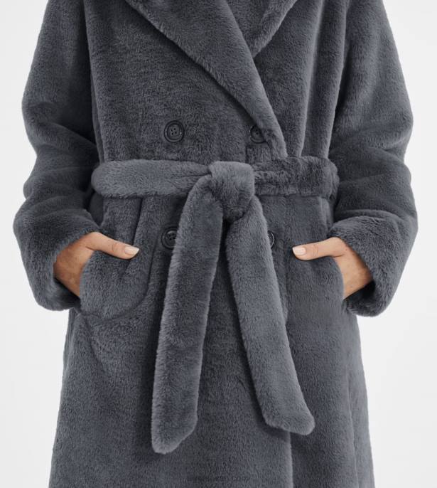 معطف طويل من الفرو الصناعي lucinda إعصار نحيف UGG 08HB1189