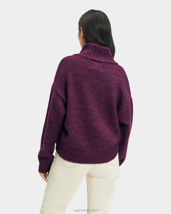 سترة lylah rollneck ميتاليك البرقوق العميق نحيف UGG 08HB1127