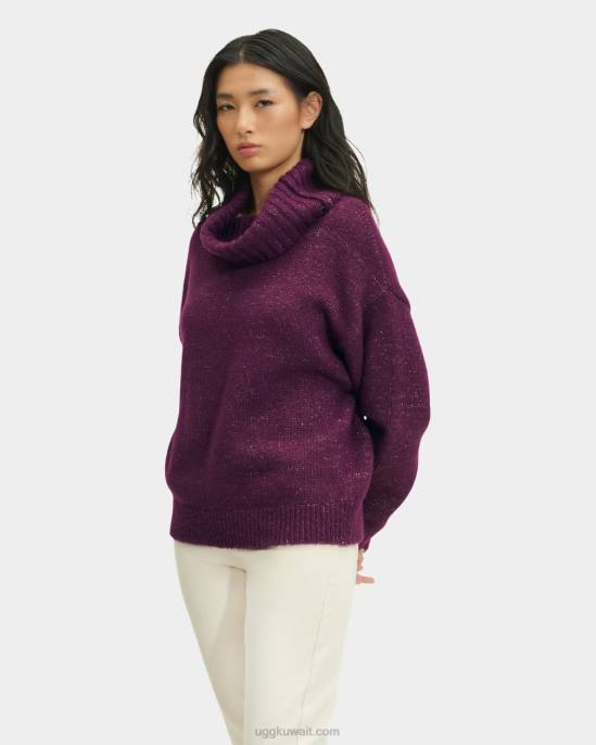 سترة lylah rollneck ميتاليك البرقوق العميق نحيف UGG 08HB1127