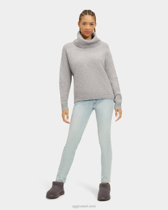 سترة lylah rollneck هيذر رمادي نحيف UGG 08HB91