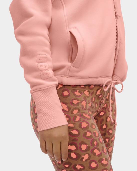 oaklynn هوديي بسحاب كامل العقيق الوردي نحيف UGG 08HB102