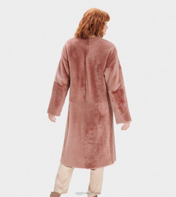 معطف shearling القابل للانعكاس من ريمي فيلم بني داكن نحيف UGG 08HB188