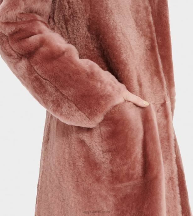 معطف shearling القابل للانعكاس من ريمي فيلم بني داكن نحيف UGG 08HB188