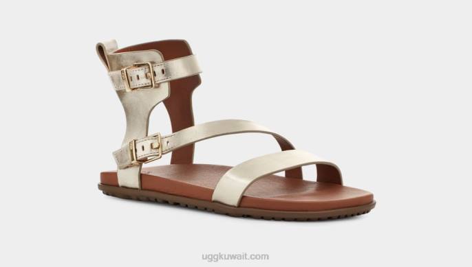 حزام solivan معدني ذهبي شاحب نحيف UGG 08HB63