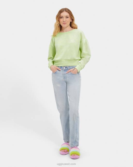 مزيج tenley crewneck مزيج النيون الأخضر نحيف UGG 08HB1136