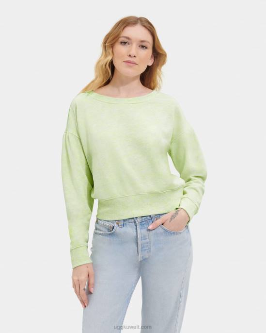 مزيج tenley crewneck مزيج النيون الأخضر نحيف UGG 08HB1136