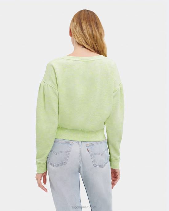 مزيج tenley crewneck مزيج النيون الأخضر نحيف UGG 08HB1136