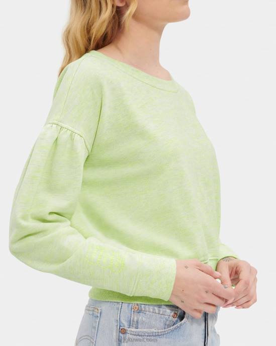 مزيج tenley crewneck مزيج النيون الأخضر نحيف UGG 08HB1136