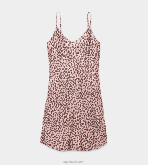 فستان زلة theda أحمر الخدود الفهد نحيف UGG 08HB1319