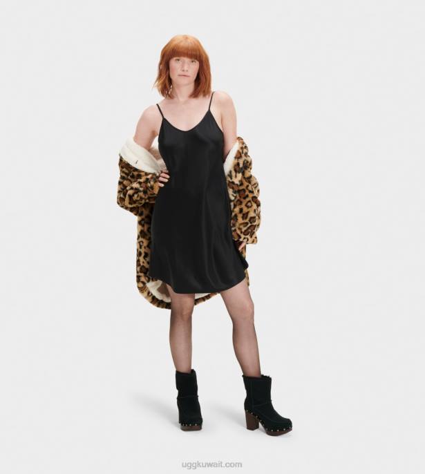 فستان زلة theda أسود نحيف UGG 08HB1320