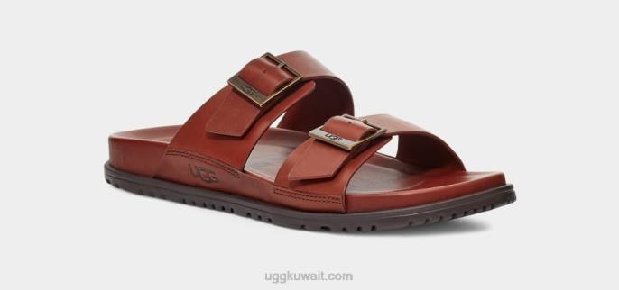 الشريحة مشبك wainscott جلد كونياك رجال UGG 08HB1403