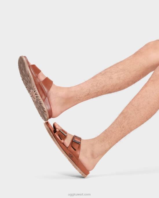 الشريحة مشبك wainscott جلد كونياك رجال UGG 08HB1403