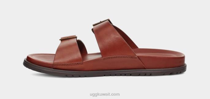 الشريحة مشبك wainscott جلد كونياك رجال UGG 08HB1403