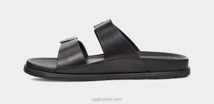 الشريحة مشبك wainscott جلد أسود رجال UGG 08HB1404