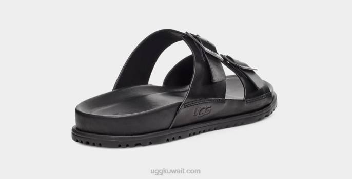 الشريحة مشبك wainscott جلد أسود رجال UGG 08HB1404
