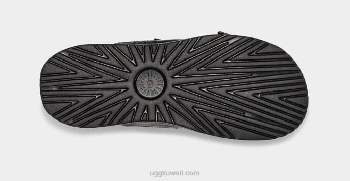 الشريحة مشبك wainscott جلد أسود رجال UGG 08HB1404