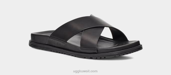 شريحة wainscott جلد أسود رجال UGG 08HB2302