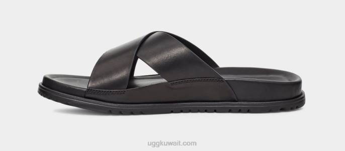 شريحة wainscott جلد أسود رجال UGG 08HB2302